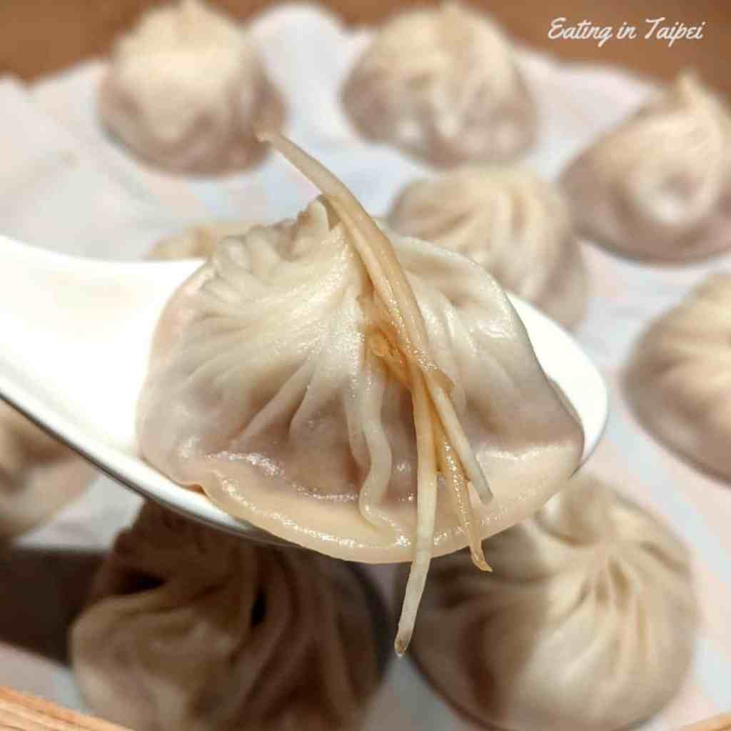 Steamed soup dumplings at Din Tai Fung
