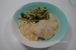 michel bru cooked carbonara chicken