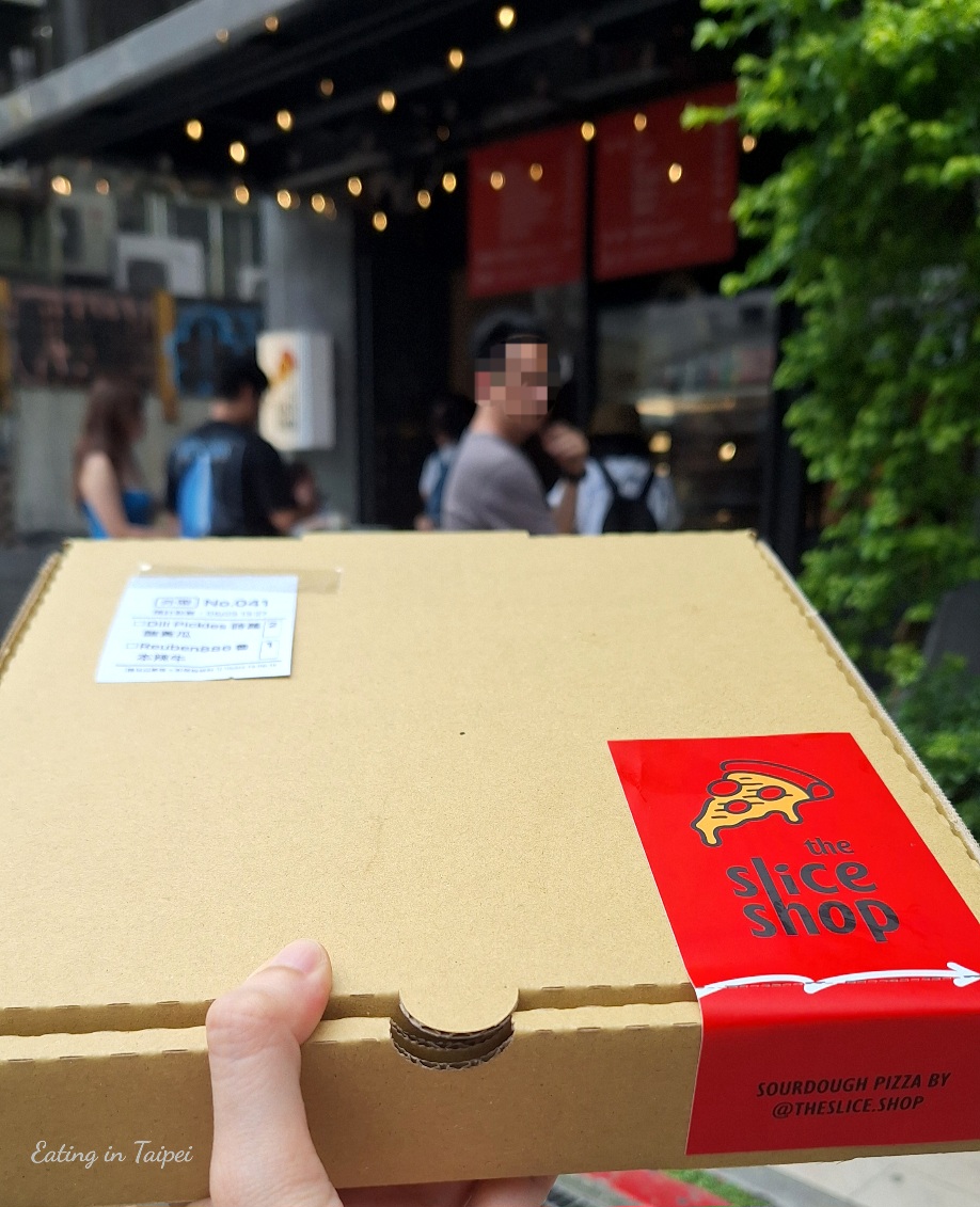 The Slice Shop take out is just as good as standing and eating it right there.